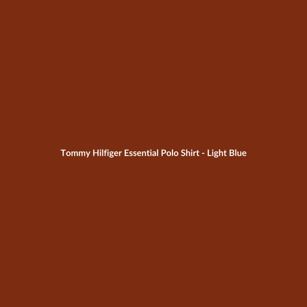 Tommy Hilfiger Essential Polo Shirt - Light Blue - 3