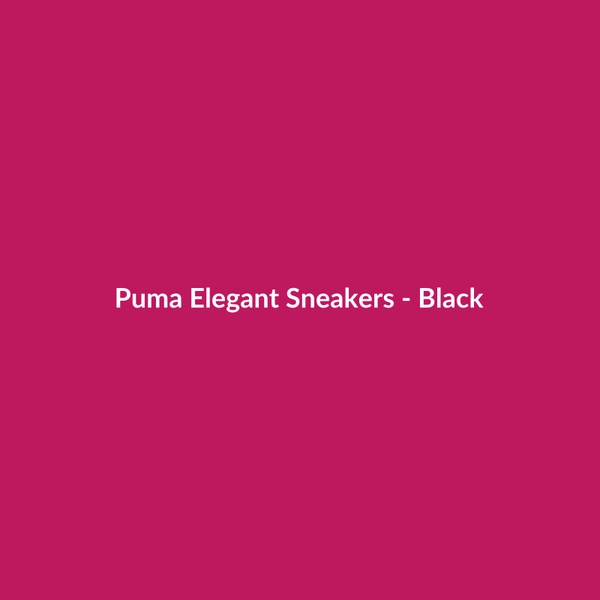 Puma Elegant Sneakers - Black - 3