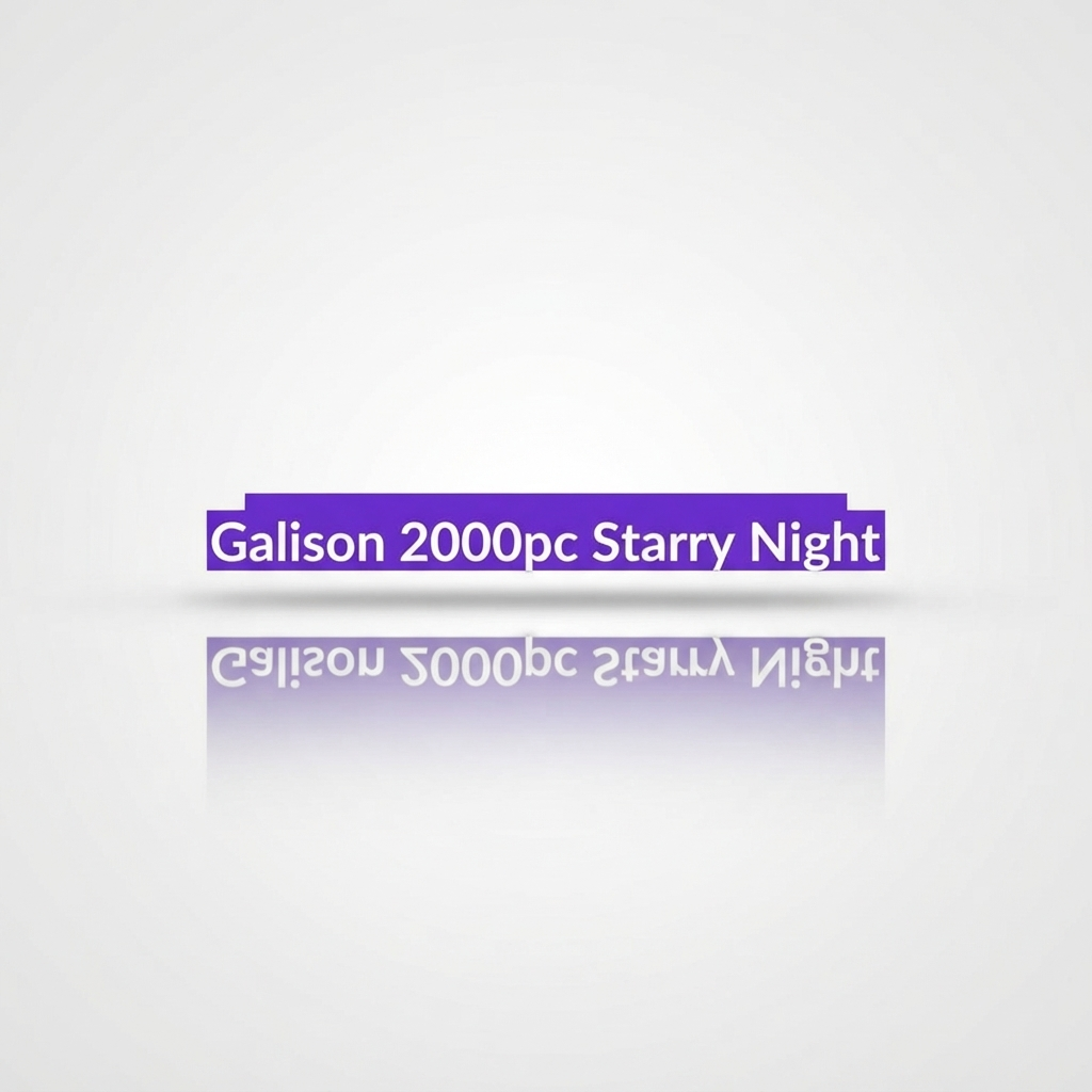 Galison 2000pc Starry Night 3000-piece puzzle made of plush fabric