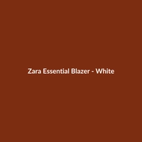 Zara Essential Blazer - White - 2
