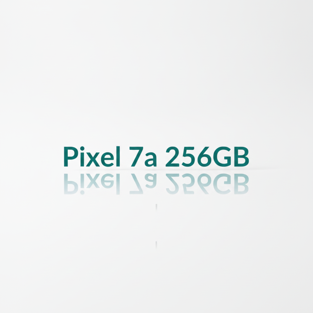 Google Pixel 7a 256GB smartphone in Red, Silver, Desert Titanium, or White with a 6.5-inch screen and 64MP camera.