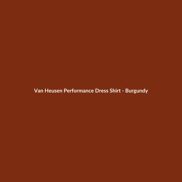 Van Heusen Performance Dress Shirt - Burgundy - 3