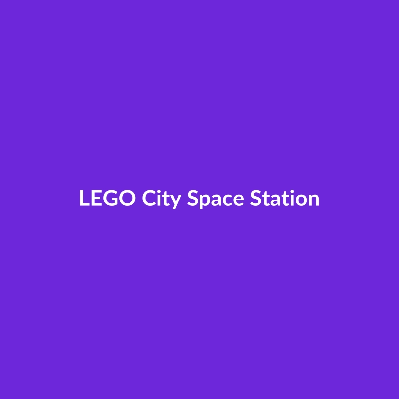 LEGO City Space Station construction set with 3390 pieces