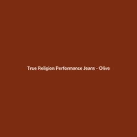 True Religion Performance Jeans - Olive - 2