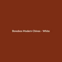 Bonobos Modern Chinos - White - 2