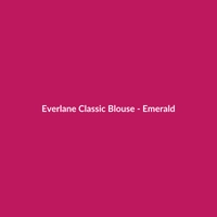 Everlane Classic Blouse - Emerald - 2
