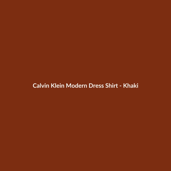 Calvin Klein Modern Dress Shirt - Khaki - 3