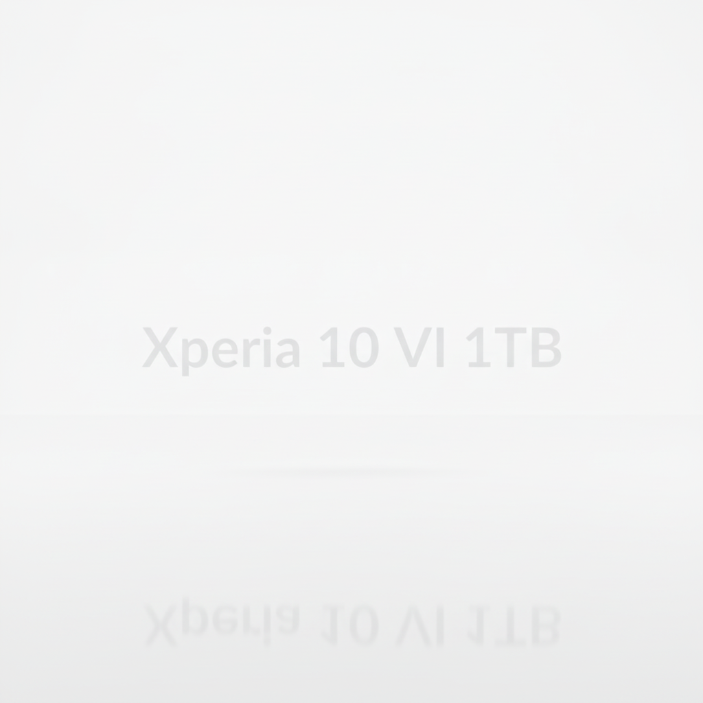 Sony Xperia 10 VI 1TB smartphone in Titanium Gray, Black, Purple, White, or Silver