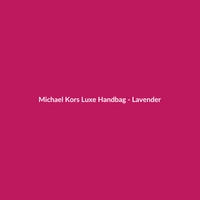 Michael Kors Luxe Handbag - Lavender - 2