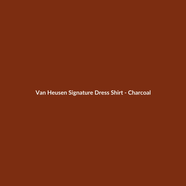Van Heusen Signature Dress Shirt - Charcoal - 3
