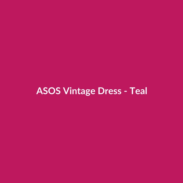 ASOS Vintage Dress - Teal - 3