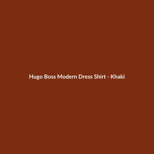 Hugo Boss Modern Dress Shirt - Khaki - 3