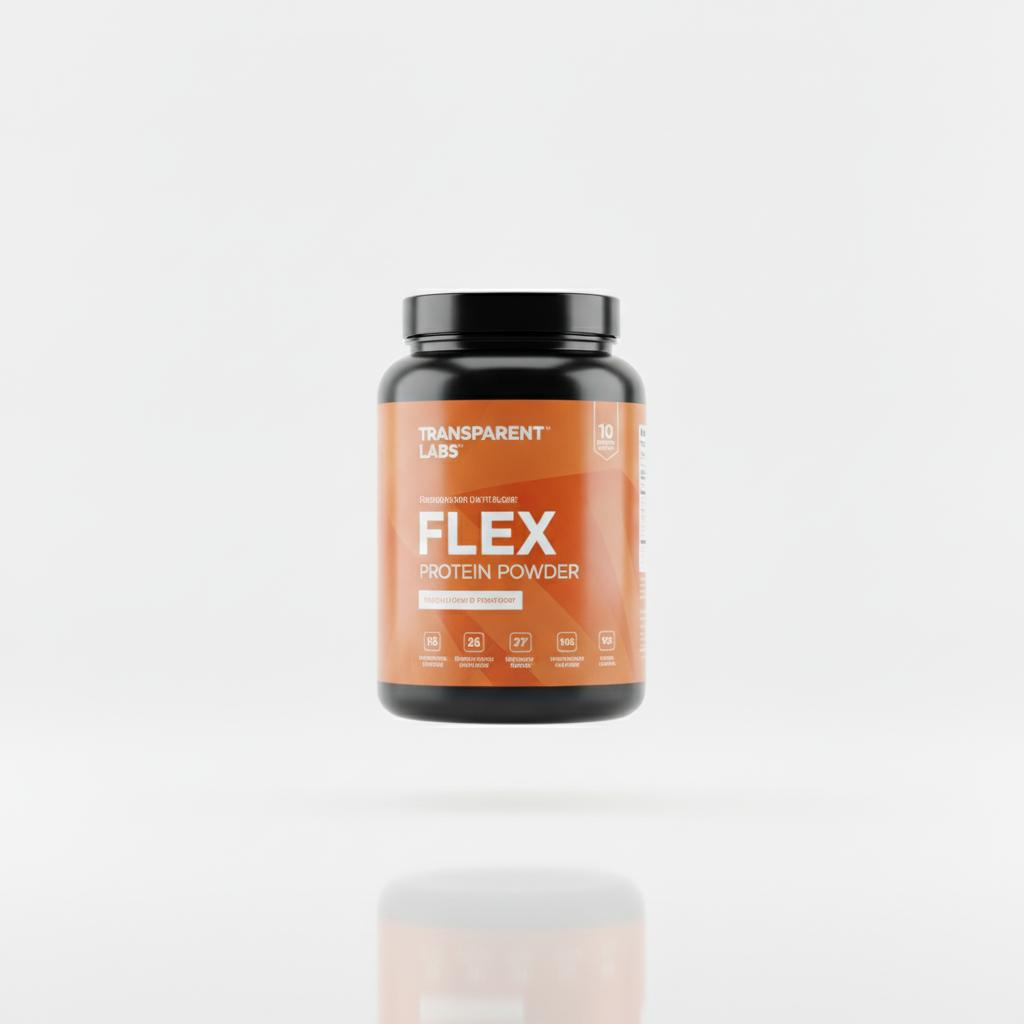 Transparent Labs Flex Protein Powder in Strawberry flavor, 31 servings