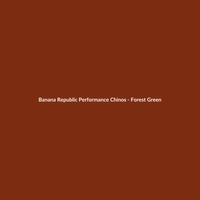 Banana Republic Performance Chinos - Forest Green - 2