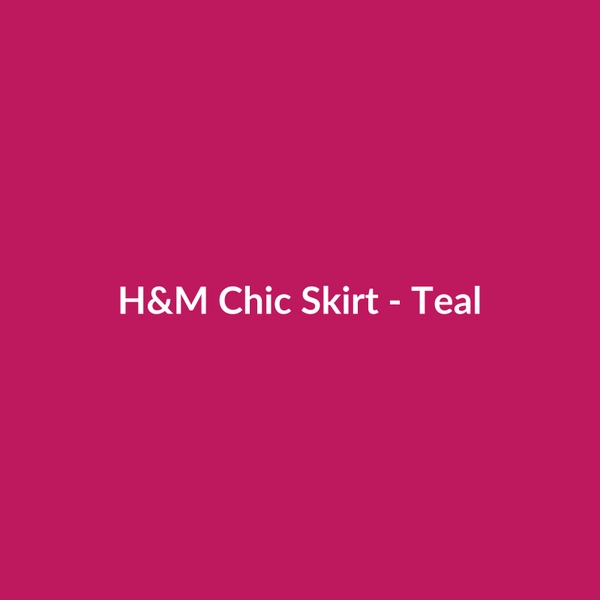 H&M Chic Skirt - Teal - 3
