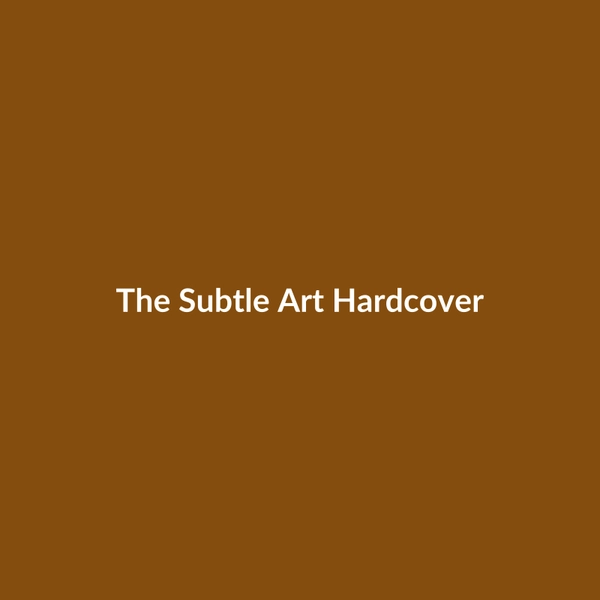 The Subtle Art (Hardcover) - 3