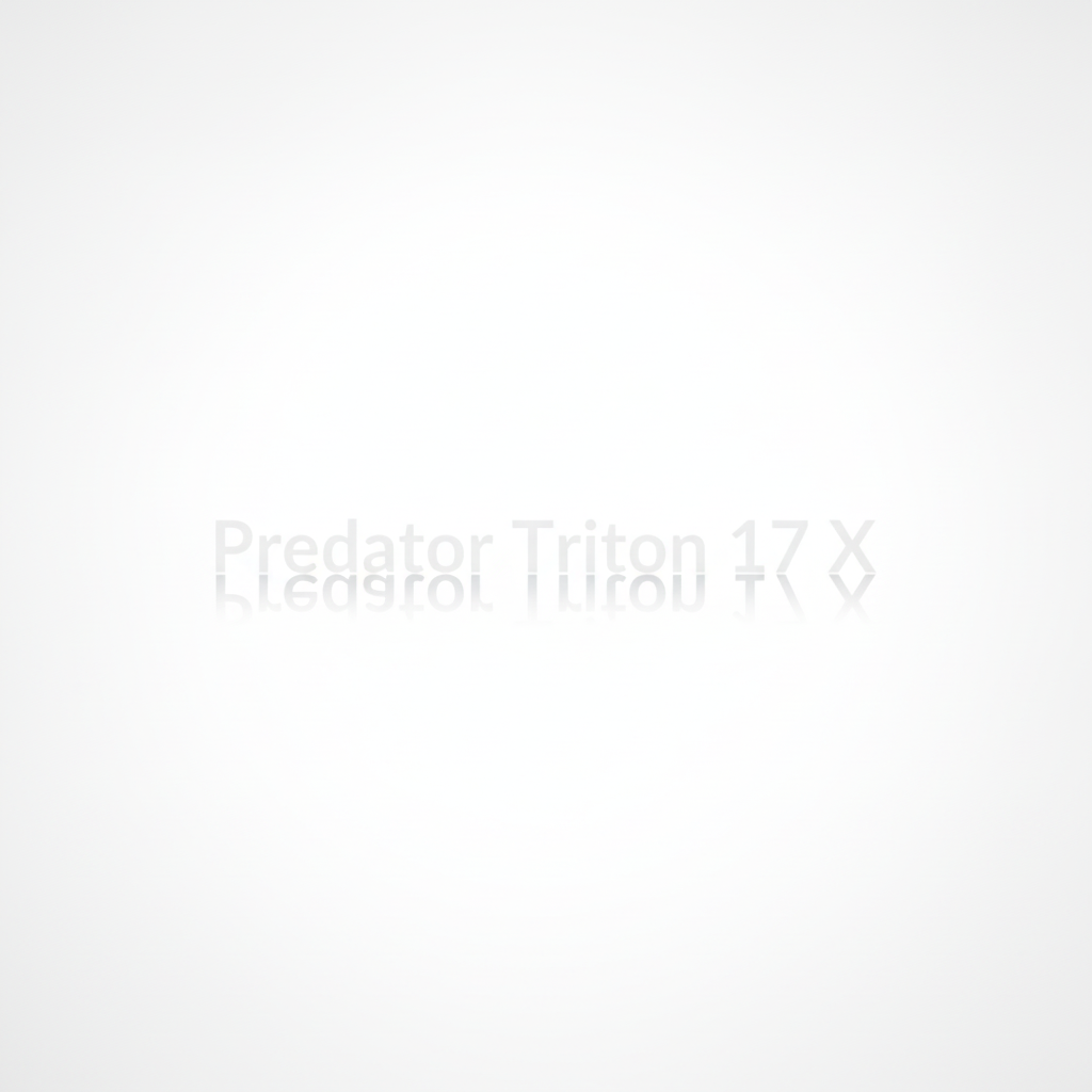 Acer Predator Triton 17 X laptop with silver finish, 16-inch IPS display, and keyboard.