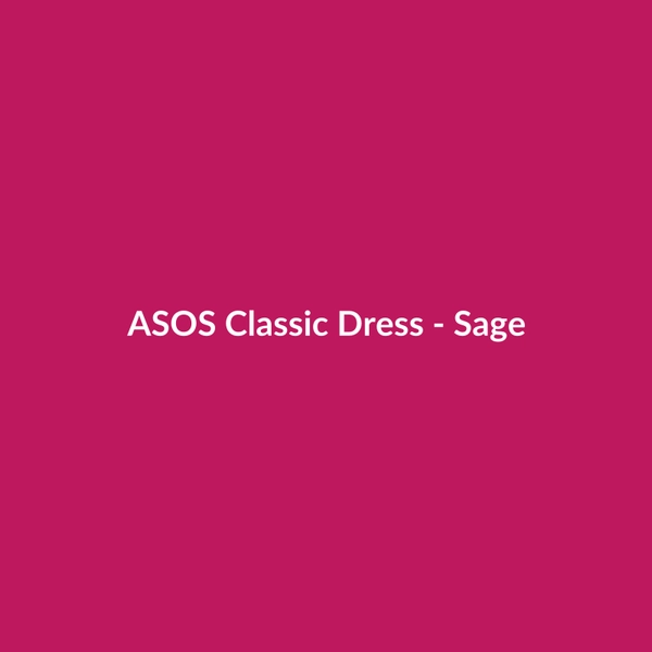 ASOS Classic Dress - Sage - 3