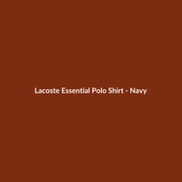 Lacoste Essential Polo Shirt - Navy - 2