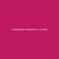 Anthropologie Vintage Dress - Lavender - 2