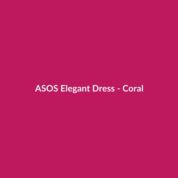 ASOS Elegant Dress - Coral - 3