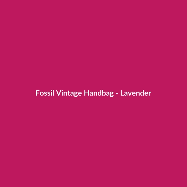 Fossil Vintage Handbag - Lavender - 3