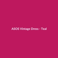 ASOS Vintage Dress - Teal - 2