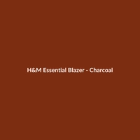 H&M Essential Blazer - Charcoal - 2
