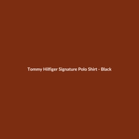 Tommy Hilfiger Signature Polo Shirt - Black - 2