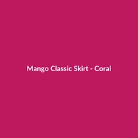 Mango Classic Skirt - Coral - 2