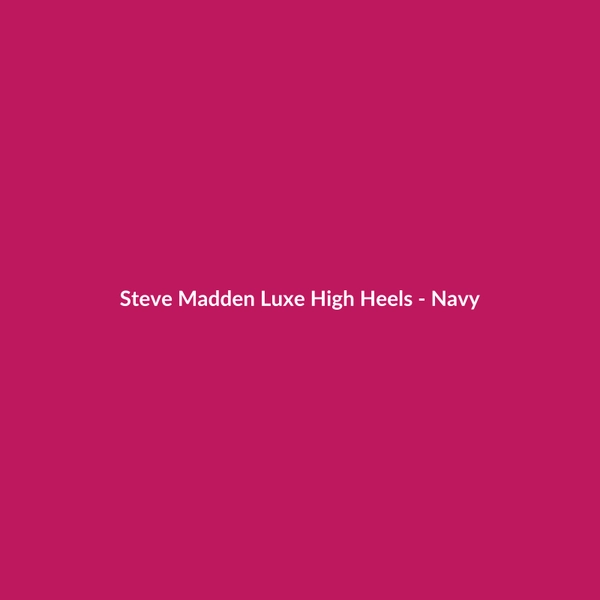 Steve Madden Luxe High Heels - Navy - 3