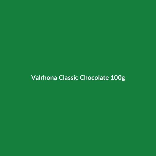 Valrhona Classic Chocolate 100g - 3