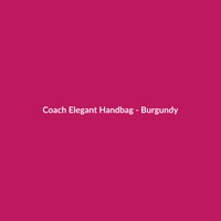 Coach Elegant Handbag - Burgundy - 2