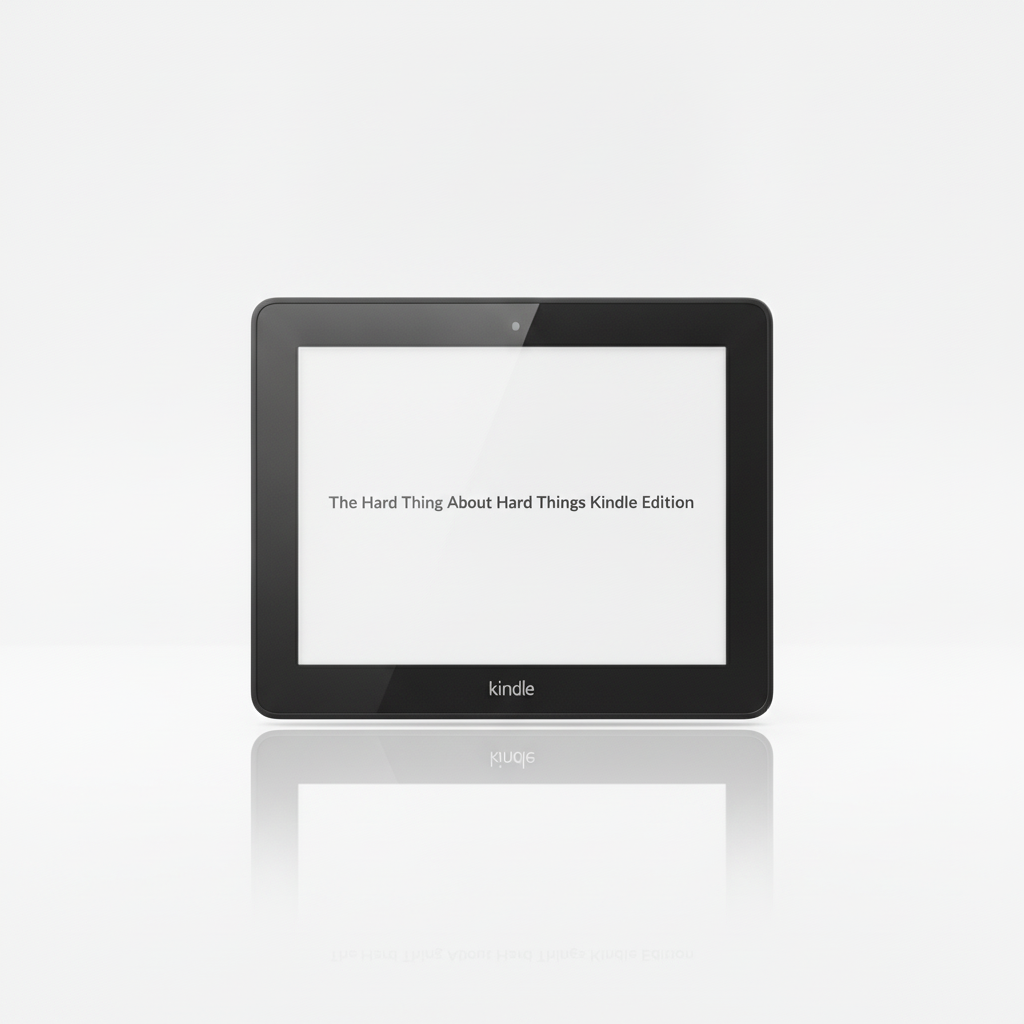 The Hard Thing About Hard Things Kindle Edition book cover by Ben Horowitz