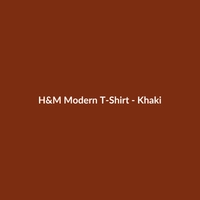 H&M Modern T-Shirt - Khaki - 2