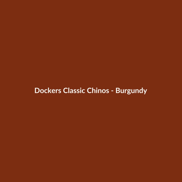 Dockers Classic Chinos - Burgundy - 3