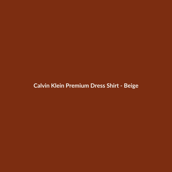 Calvin Klein Premium Dress Shirt - Beige - 3