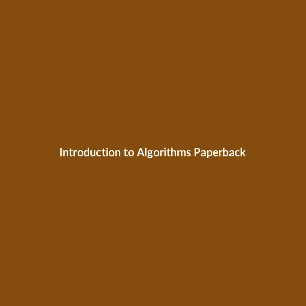 Introduction to Algorithms (Paperback) - 3
