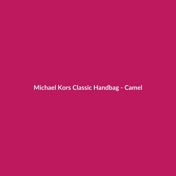 Michael Kors Classic Handbag - Camel - 3