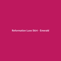 Reformation Luxe Skirt - Emerald - 2