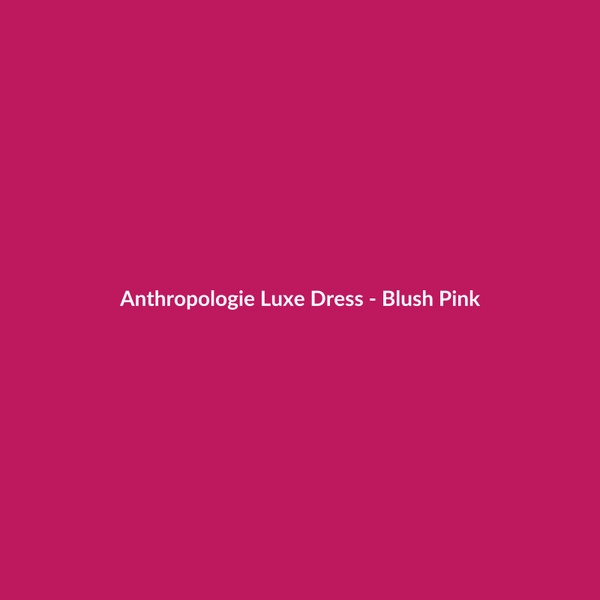 Anthropologie Luxe Dress - Blush Pink - 3