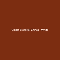 Uniqlo Essential Chinos - White - 2