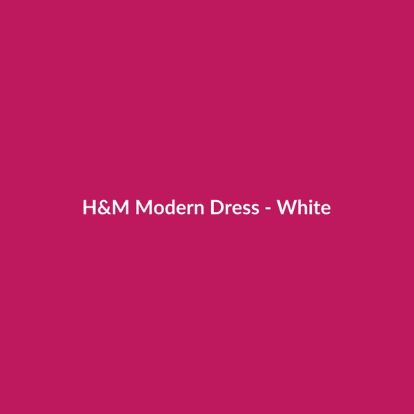 H&M Modern Dress - White - 3