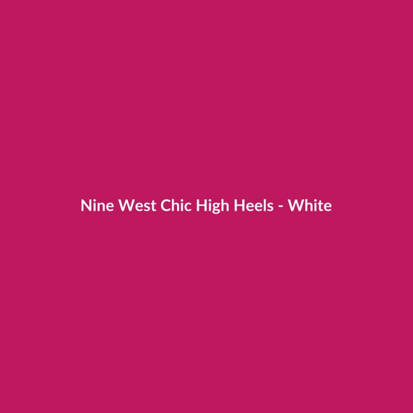 Nine West Chic High Heels - White - 3