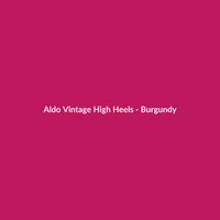 Aldo Vintage High Heels - Burgundy - 2
