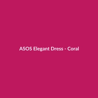 ASOS Elegant Dress - Coral - 2