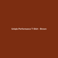 Uniqlo Performance T-Shirt - Brown - 2