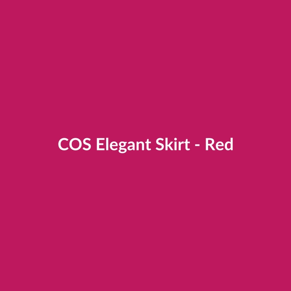 COS Elegant Skirt - Red - 3