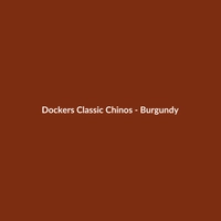 Dockers Classic Chinos - Burgundy - 2