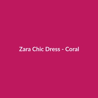Zara Chic Dress - Coral - 2
